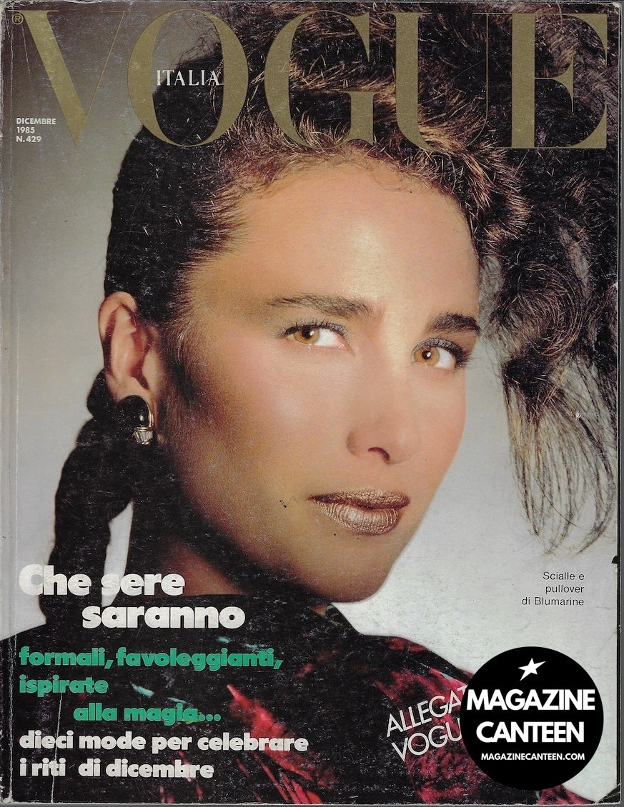 Vogue Italia Magazine - Andie MacDowell KRISTEN MCMENAMY 1985