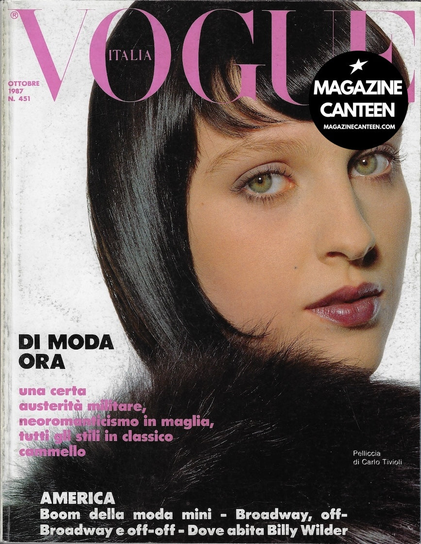 Vogue Italia Magazine 1987 - SUSIE BICK Steven Klein KRISTEN MCMENAMY