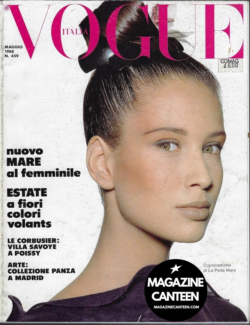 Vogue Italia Magazine 1988 - Alexandra Aubin STEVEN KLEIN Javier Vallhonrat