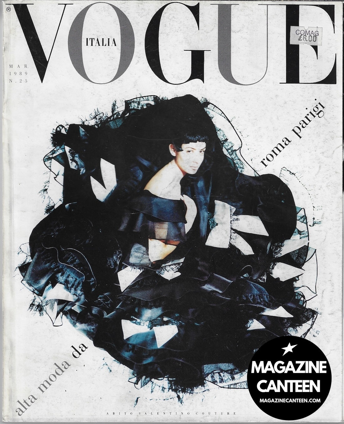 Vogue Italia Magazine 1989 - Kara Young SATOSHI SAIKUSA Jeny Howorth