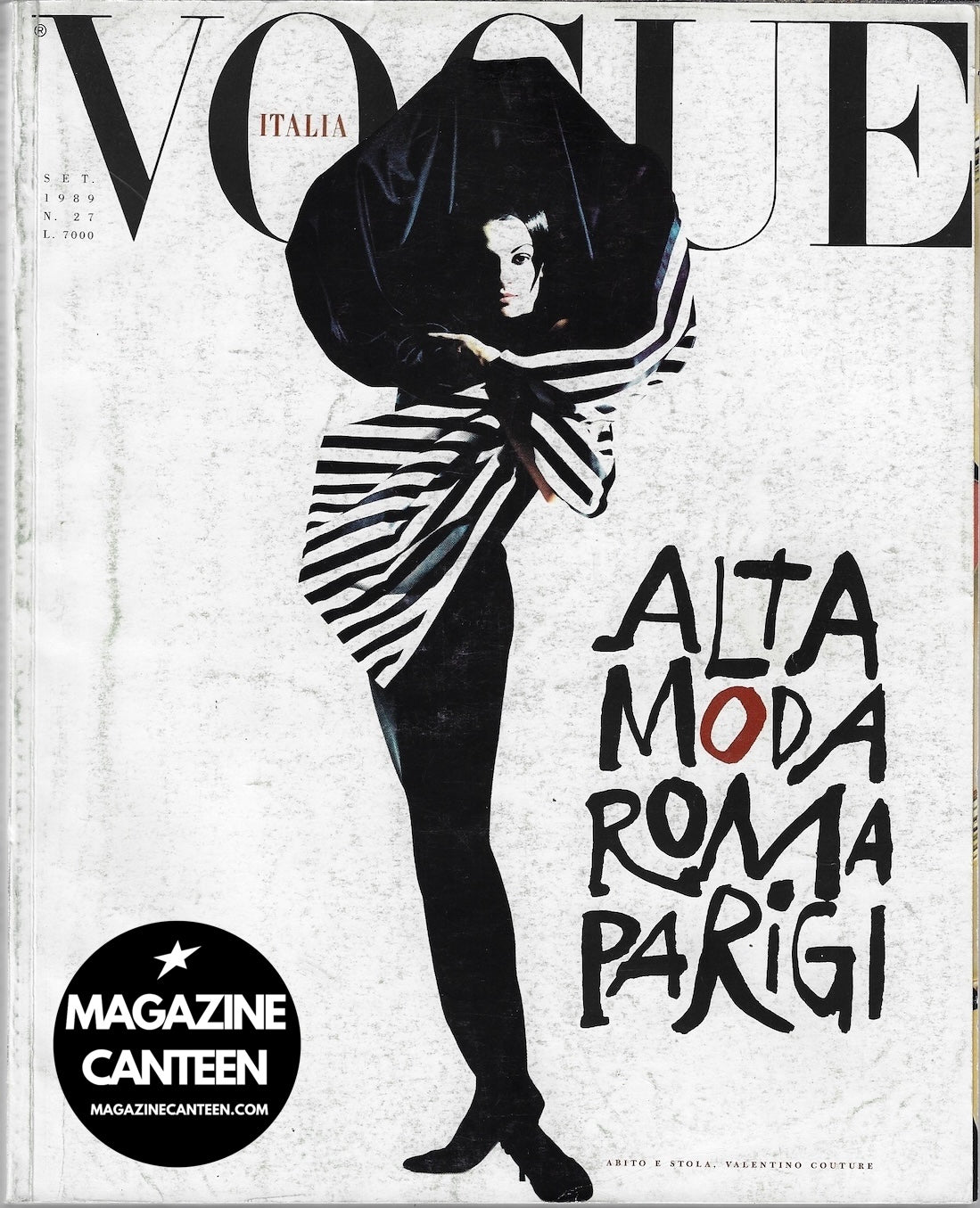 Vogue Italia Magazine 1989 - Steven Meisel TATJANA Naomi SPECIALE