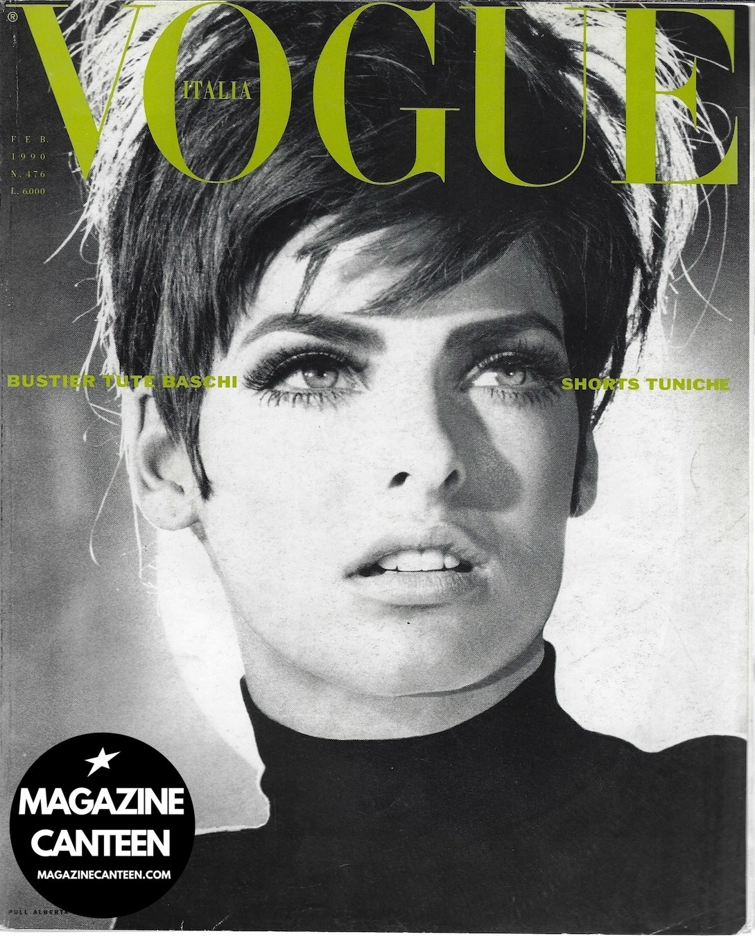 Vogue Italia Magazine 1990 - Linda Evangelista CHRISTY TURLINGTON Cindy