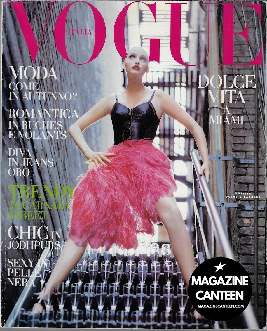 Vogue Italia Magazine 1992 - Nadja Auermann KRISTEN MCMENAMY Yasmeen Ghauri
