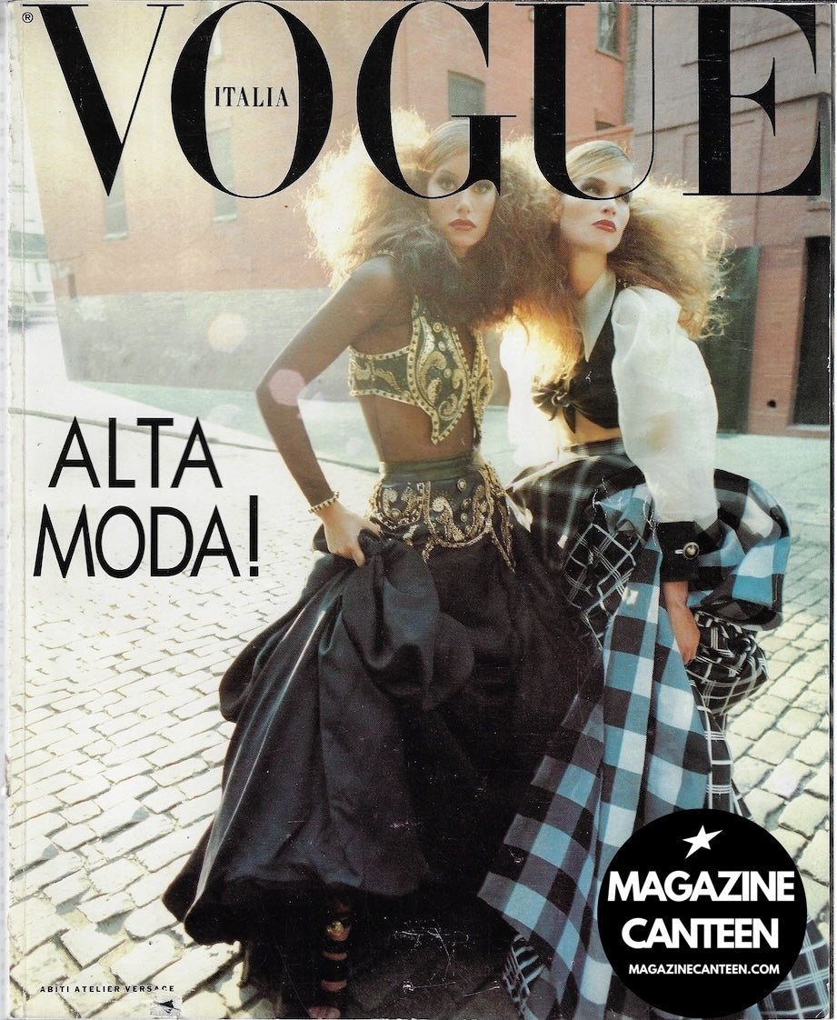 Vogue Italia Magazine 1992 - Meghan Douglas SUSAN HOLMES Turlington