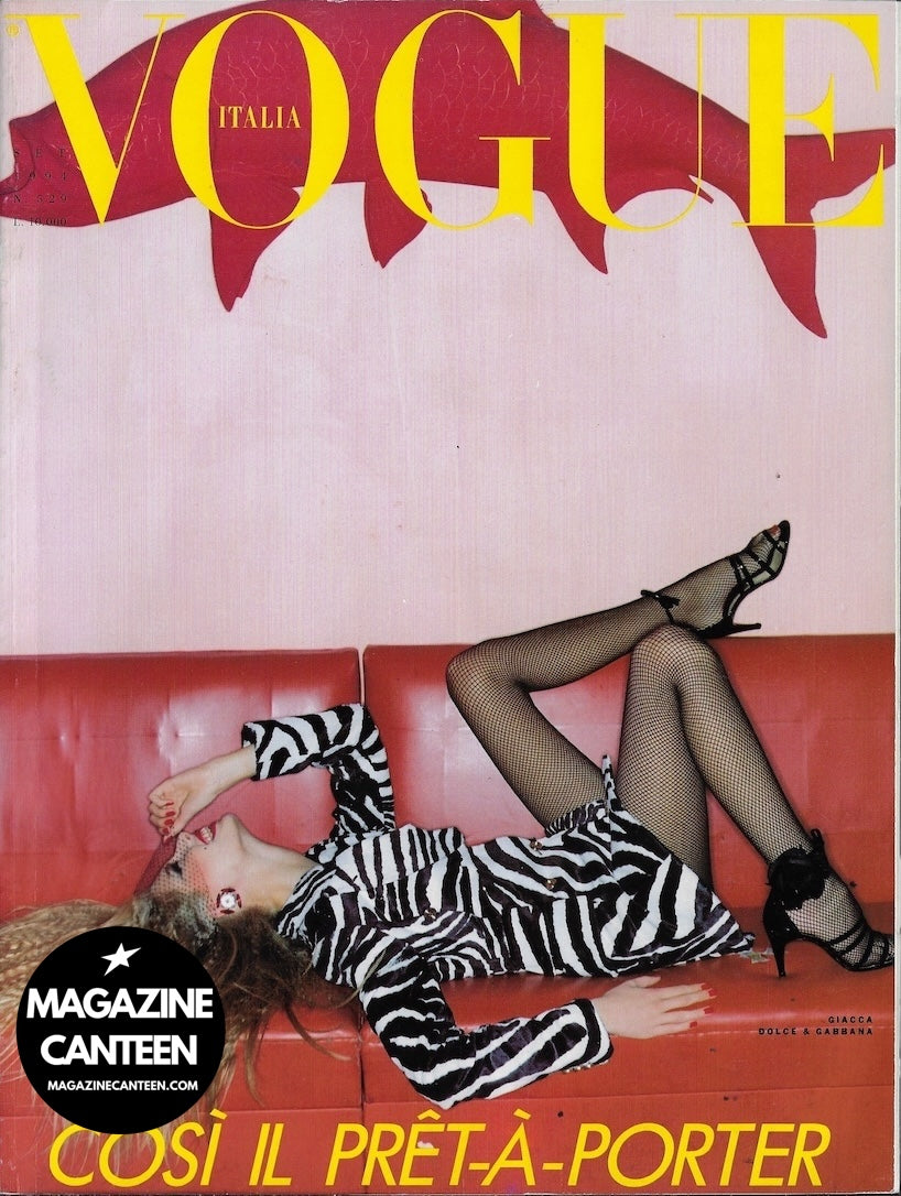 Vogue Italia Magazine 1994 - KIRSTY HUME Bridget Hall TRUDIE STYLER