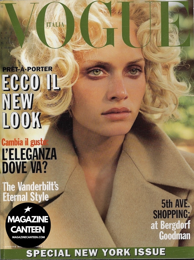 Vogue Italia Magazine 1995 - Amber Valletta STELLA TENNANT Elizabeth Hurley