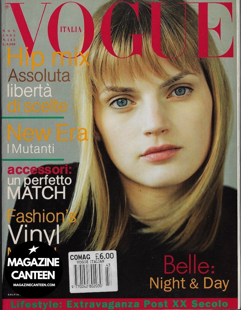 Vogue Italia Magazine 1995 - GUINEVERE VAN SEENUS Karen Mulder LAETITIA CASTA