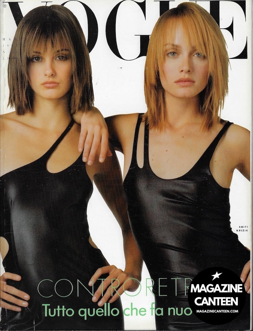 Vogue Italia Magazine 1995 - AMBER Valletta TRISH Goff JANE BIRKIN