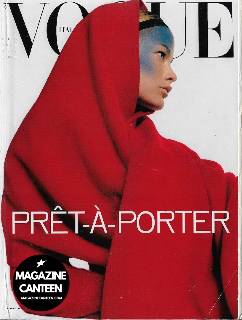 Vogue Italia Magazine 1998 - Carolyn Murphy AMBER VALLETTA Peter Lindbergh