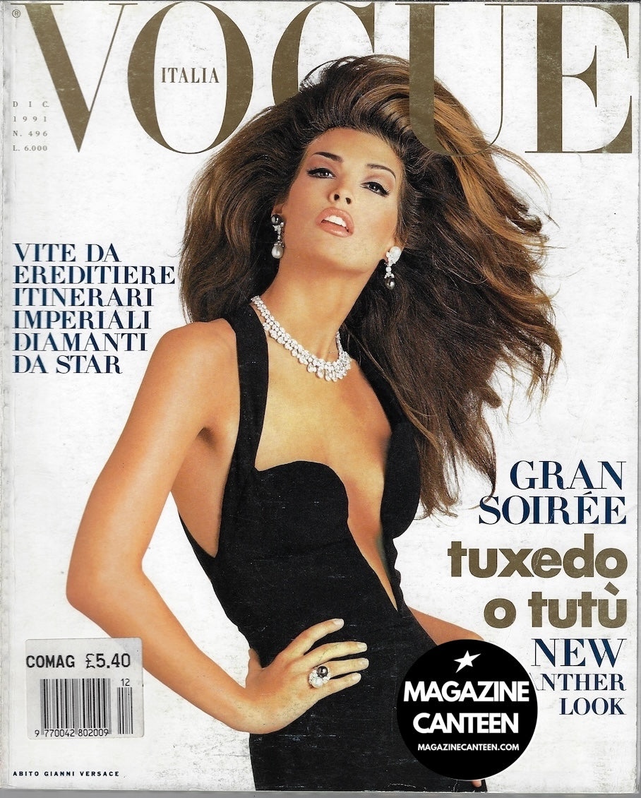 Vogue Italia Magazine 1991 - Shana Zadrick LINDA NAOMI Claudia
