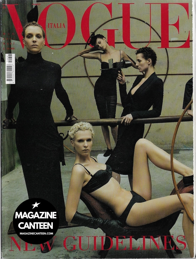 Vogue Italia Magazine 2001 - Hannelore Knuts FRED WARD Bruce Weber