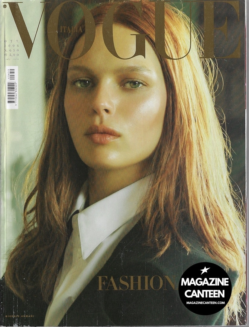 Vogue Italia Magazine 2004 - Elise Crombez HILARY RHODA Natasha Poly