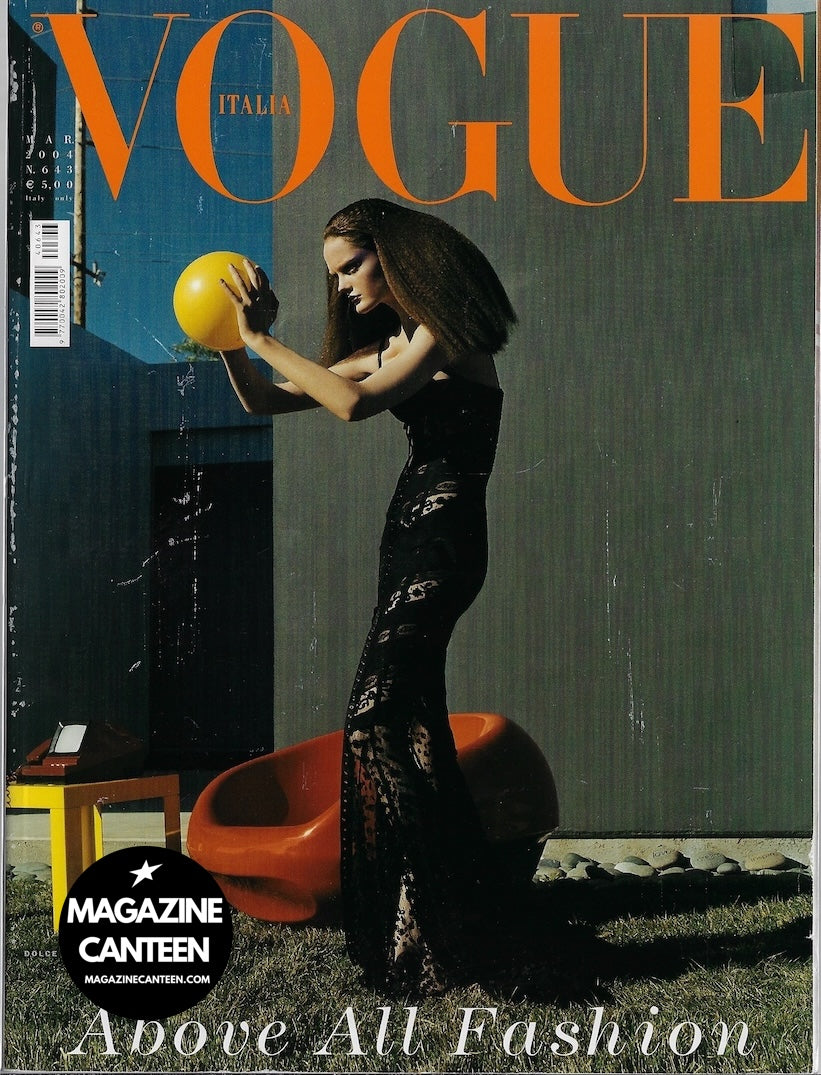 Vogue Italia Magazine 2004 - LISA CANT Gemma Ward KAREN ELSON