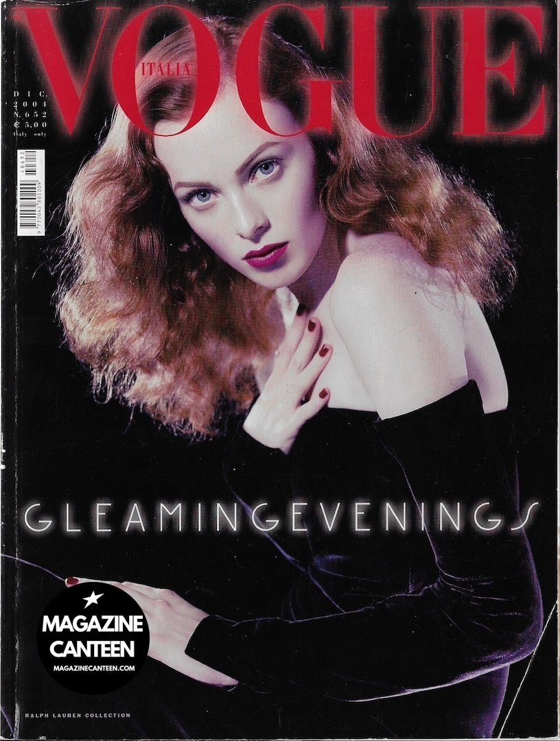 Vogue Italia Magazine 2004 - Karen Elson LISA CANT Natasha Poly