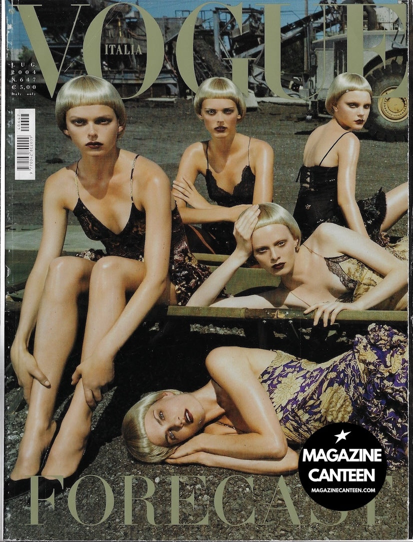 Vogue Italia Magazine 2004 - JESSICA STAM Karen Elson BRUCE WEBER