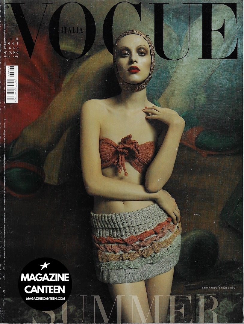 Vogue Italia Magazine 2004 - KAREN ELSON Steve Hiett JESSICA STAM
