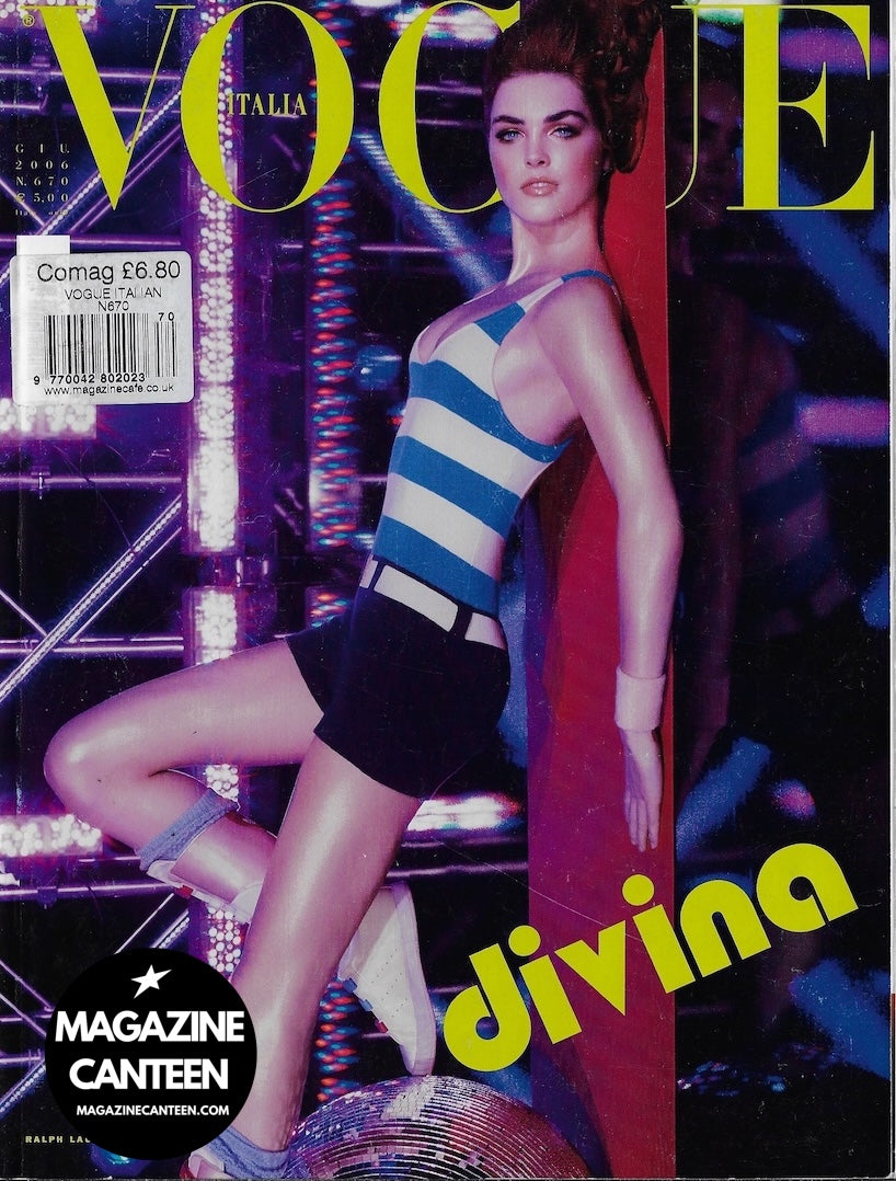 Vogue Italia Magazine 2006 - HILARY RHODA Pumping JULIA STEGNER