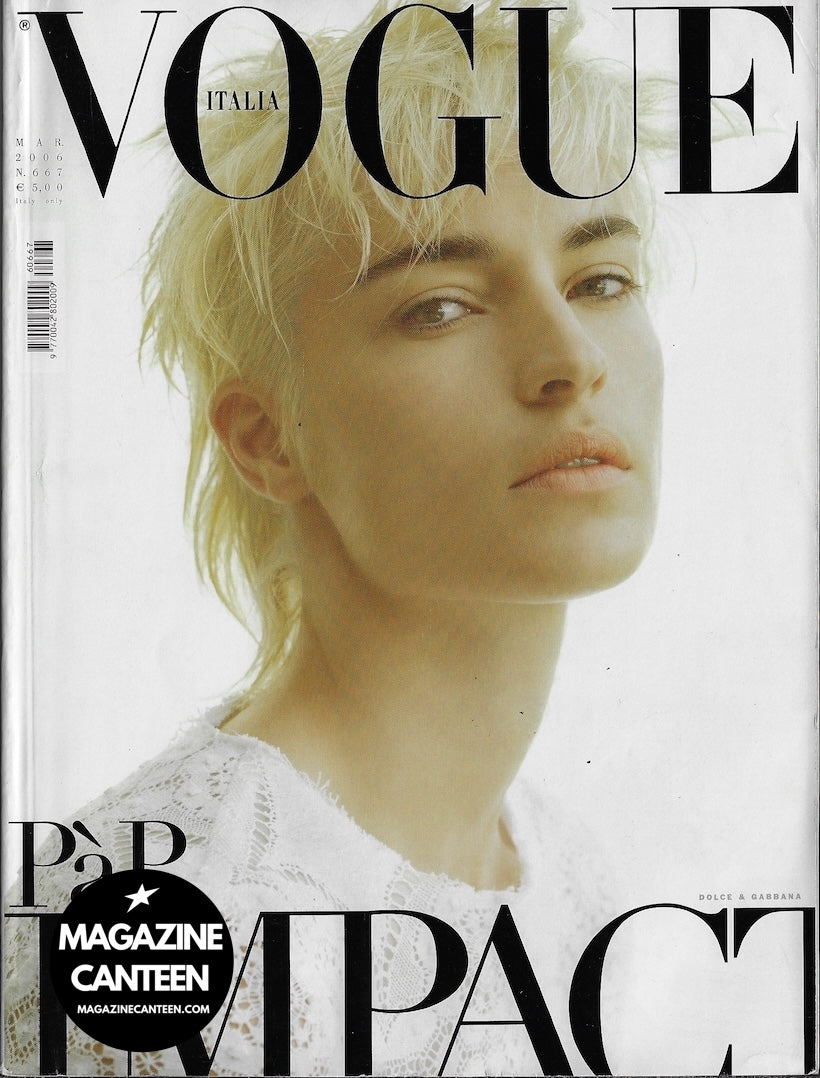 Vogue Italia Magazine 2006 - AMANDA MOORE Steve Hiett DOUTZEN KROES