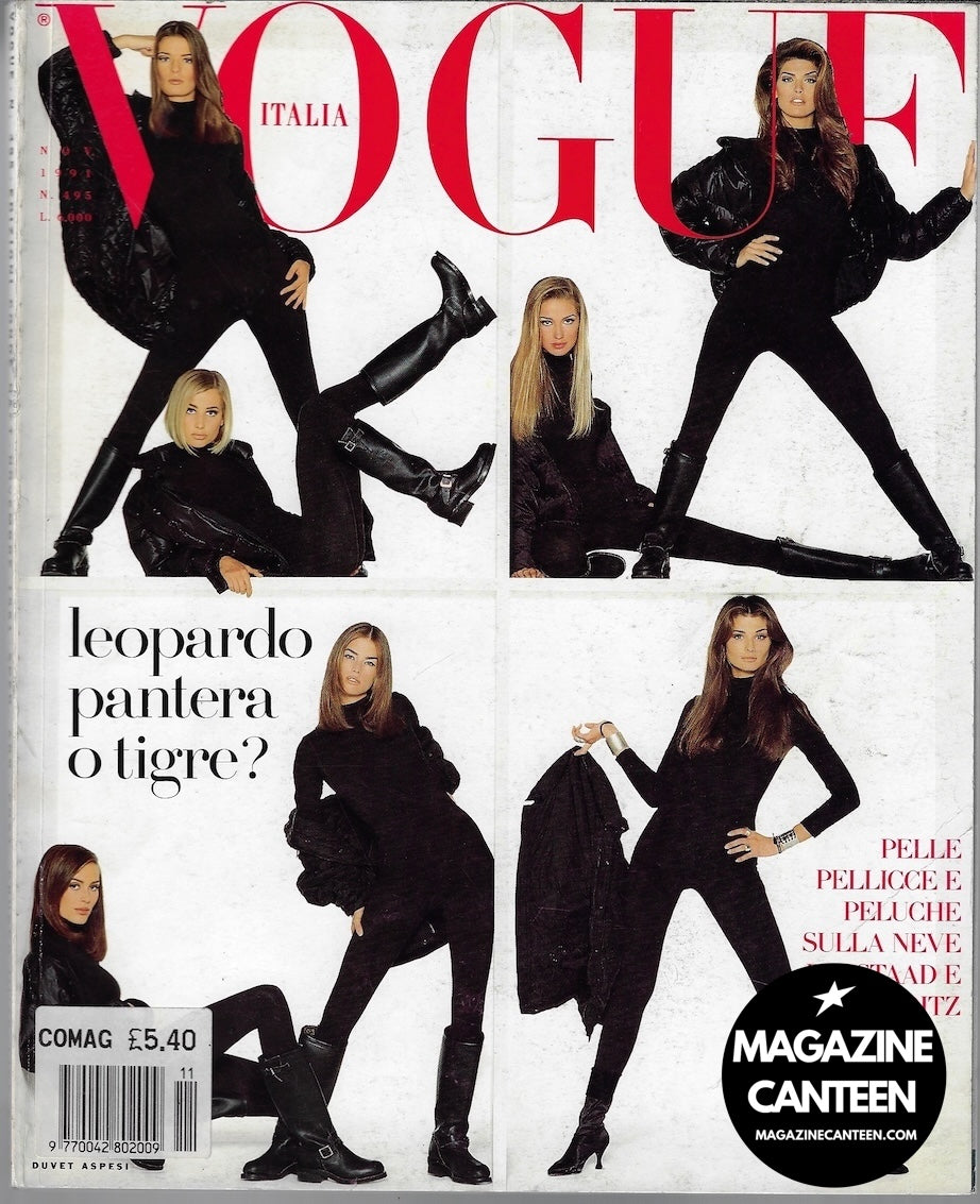 Vogue Italia Magazine 1991 - Barbara Moors VANESSA PARADIS Carre Otis