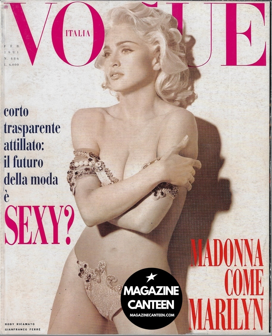 Vogue Italia Magazine 1991 - MADONNA Steven Meisel LINDA EVANGELISTA