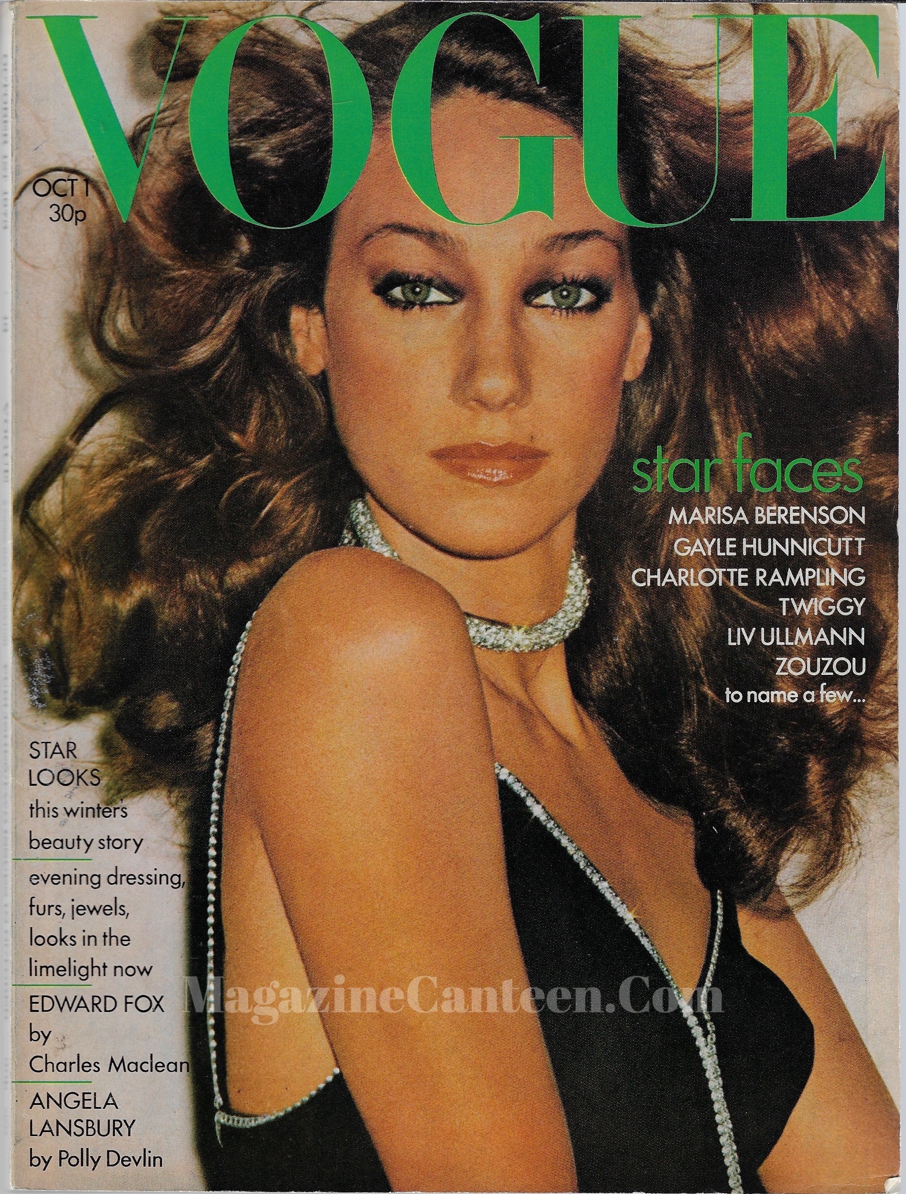 Vogue Magazine October 1973 - Marisa Berenson