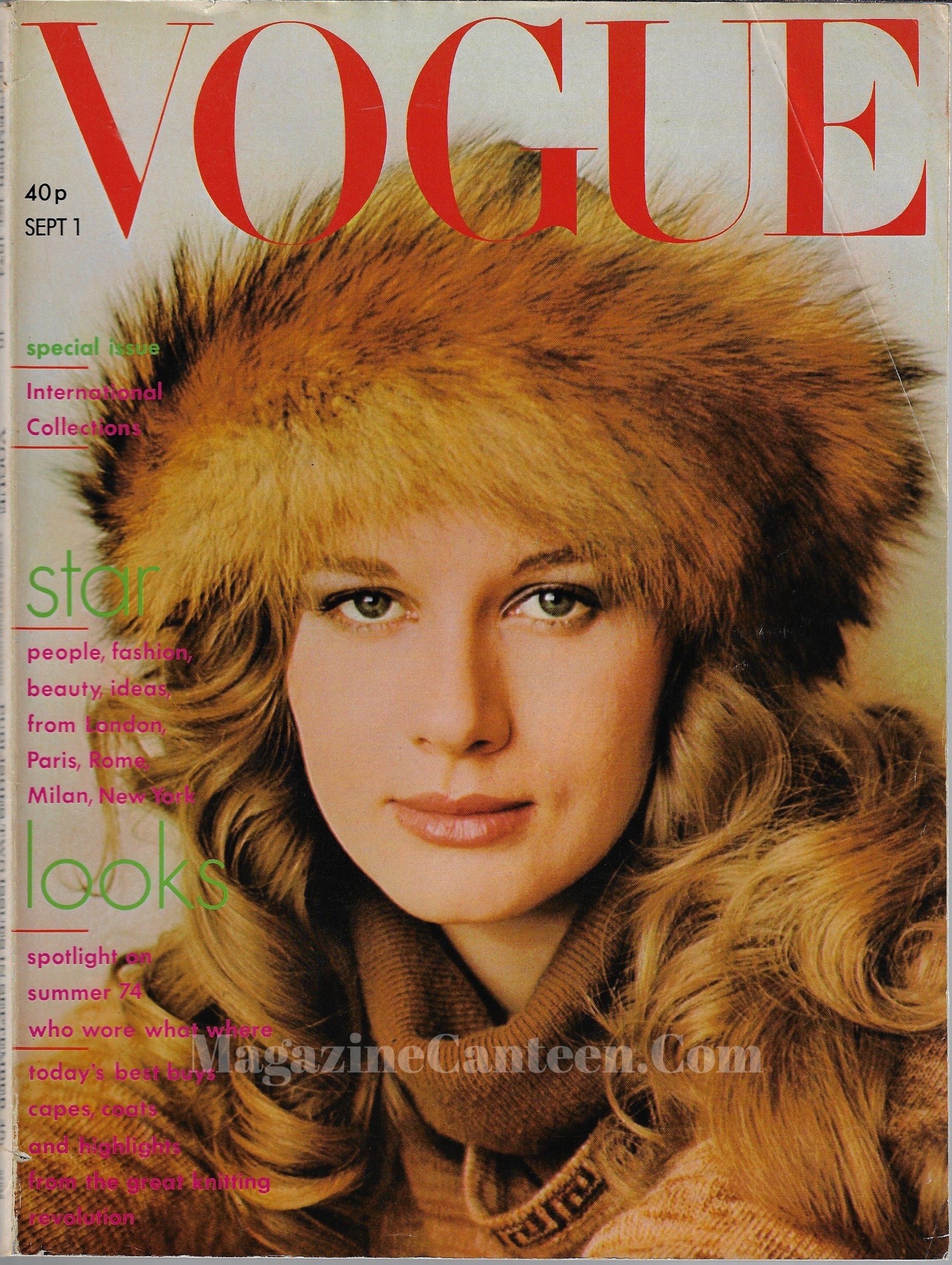 Vogue Magazine September 1974 - Dominique Sanda