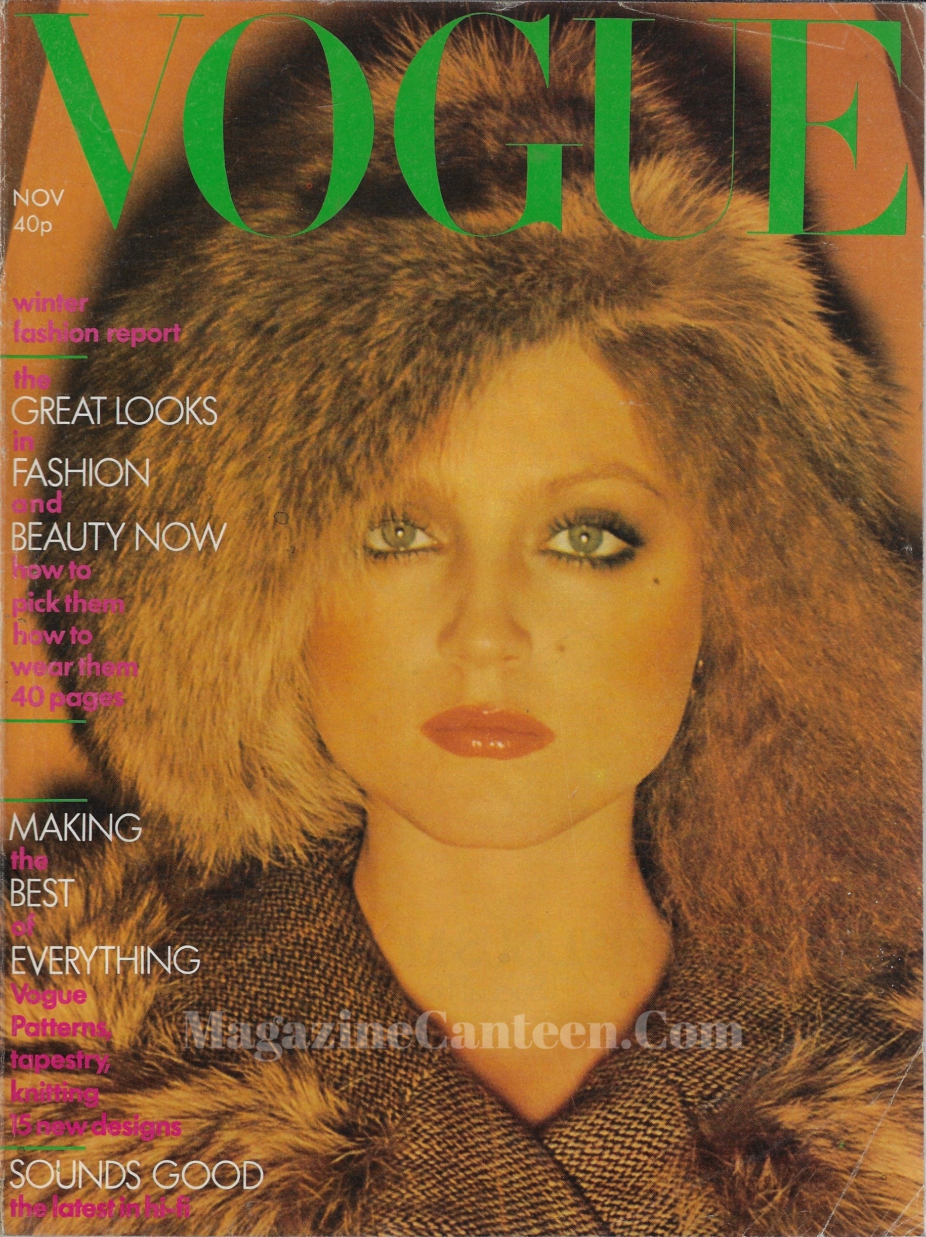 Vogue Magazine November 1974 - Ingrid Boulting