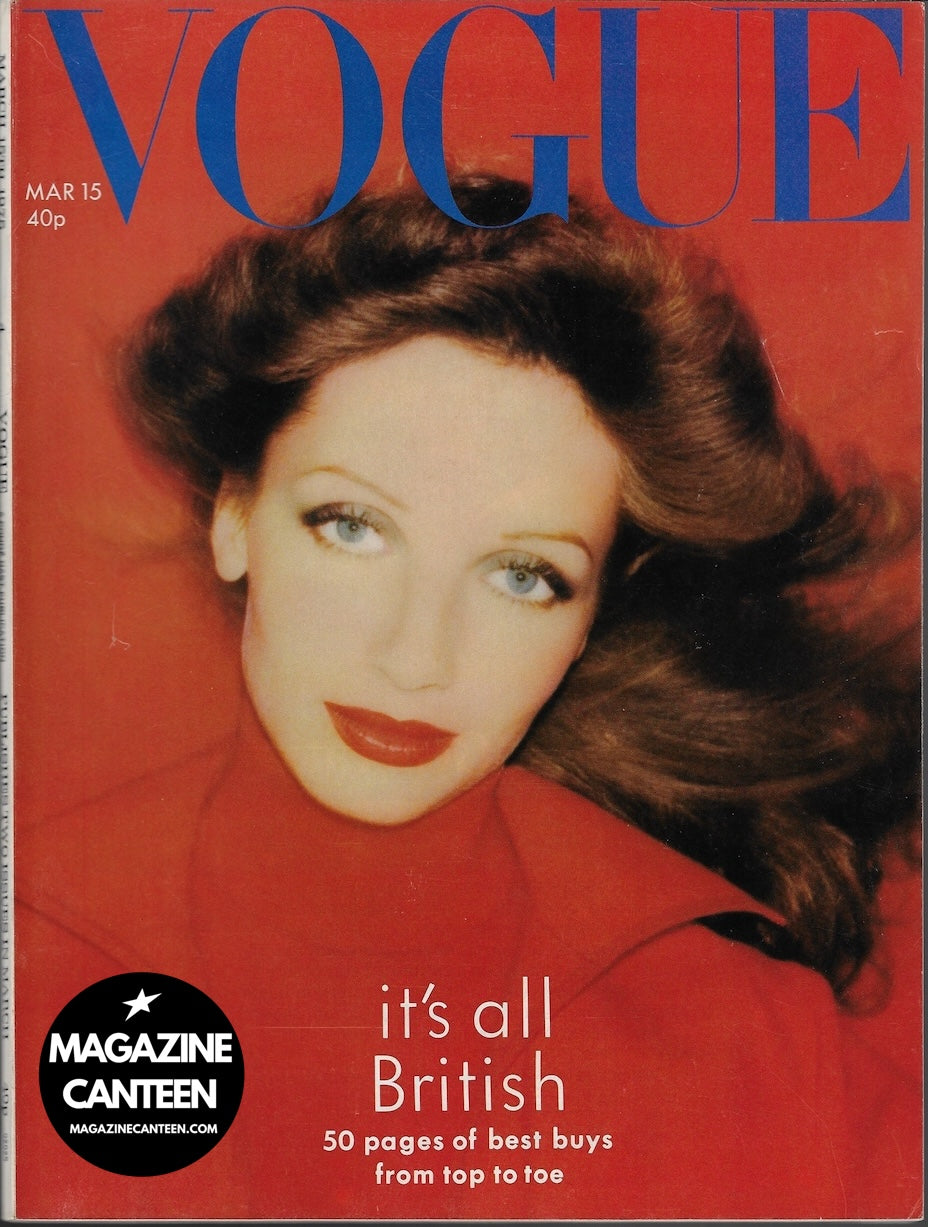 Vogue Magazine March 1975 - Ingmari Lamy OLIVIERO TOSCANI Norman Parkinson