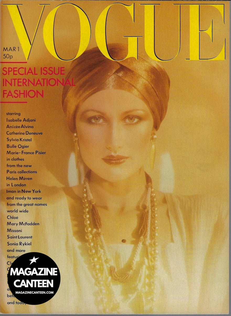 Vogue Magazine March 1976 - BELINDA BAUER Willie Christie