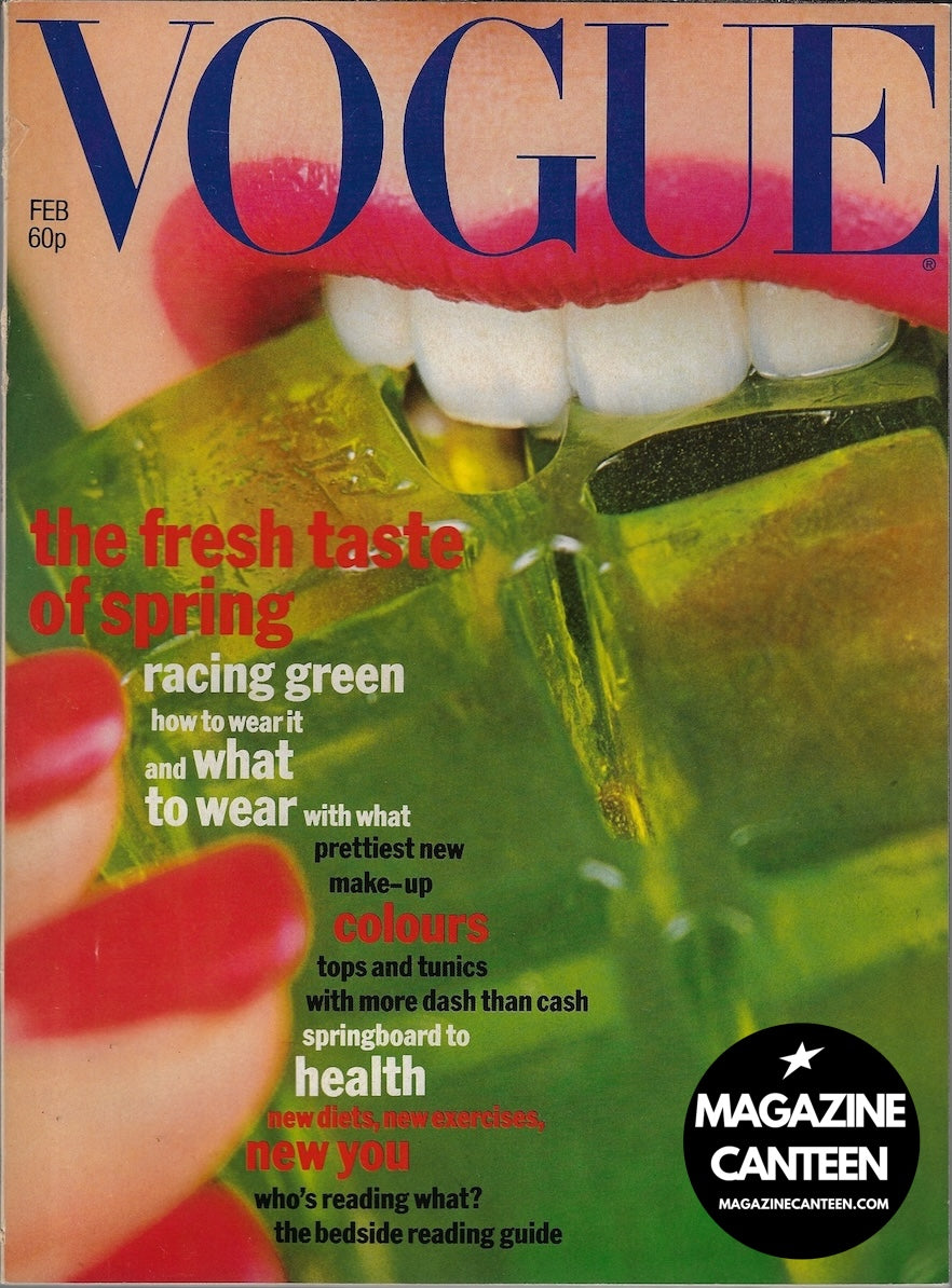 Vogue Magazine February 1977 - WILLIE CHRISTIE Jelly Cover