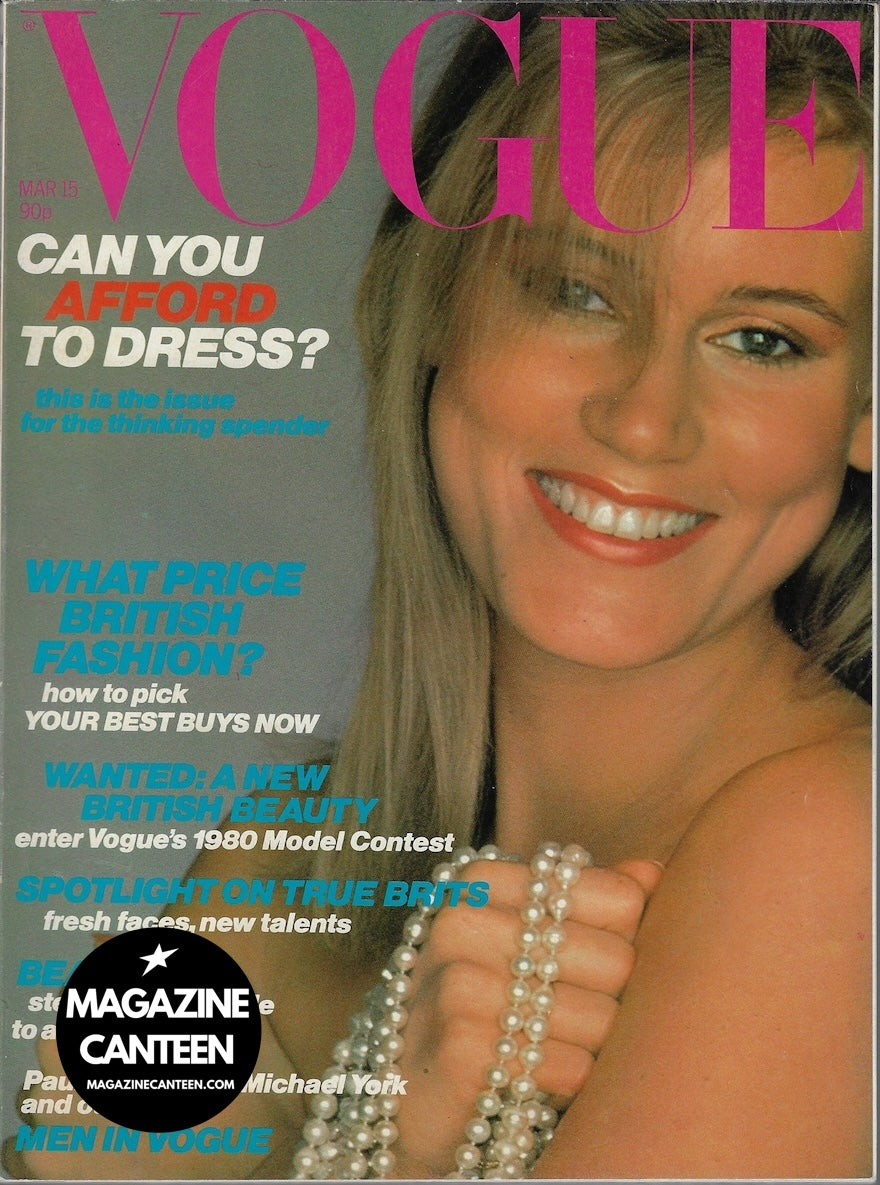 Vogue Magazine March 1980 - Linda Hutton MICHAEL YORK Crickmay