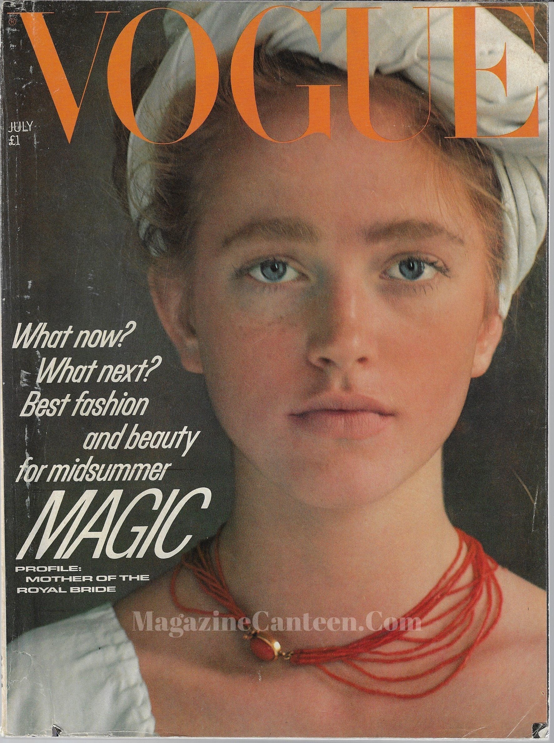 Vogue Magazine July 1981 - Barry Lategan – magazine canteen