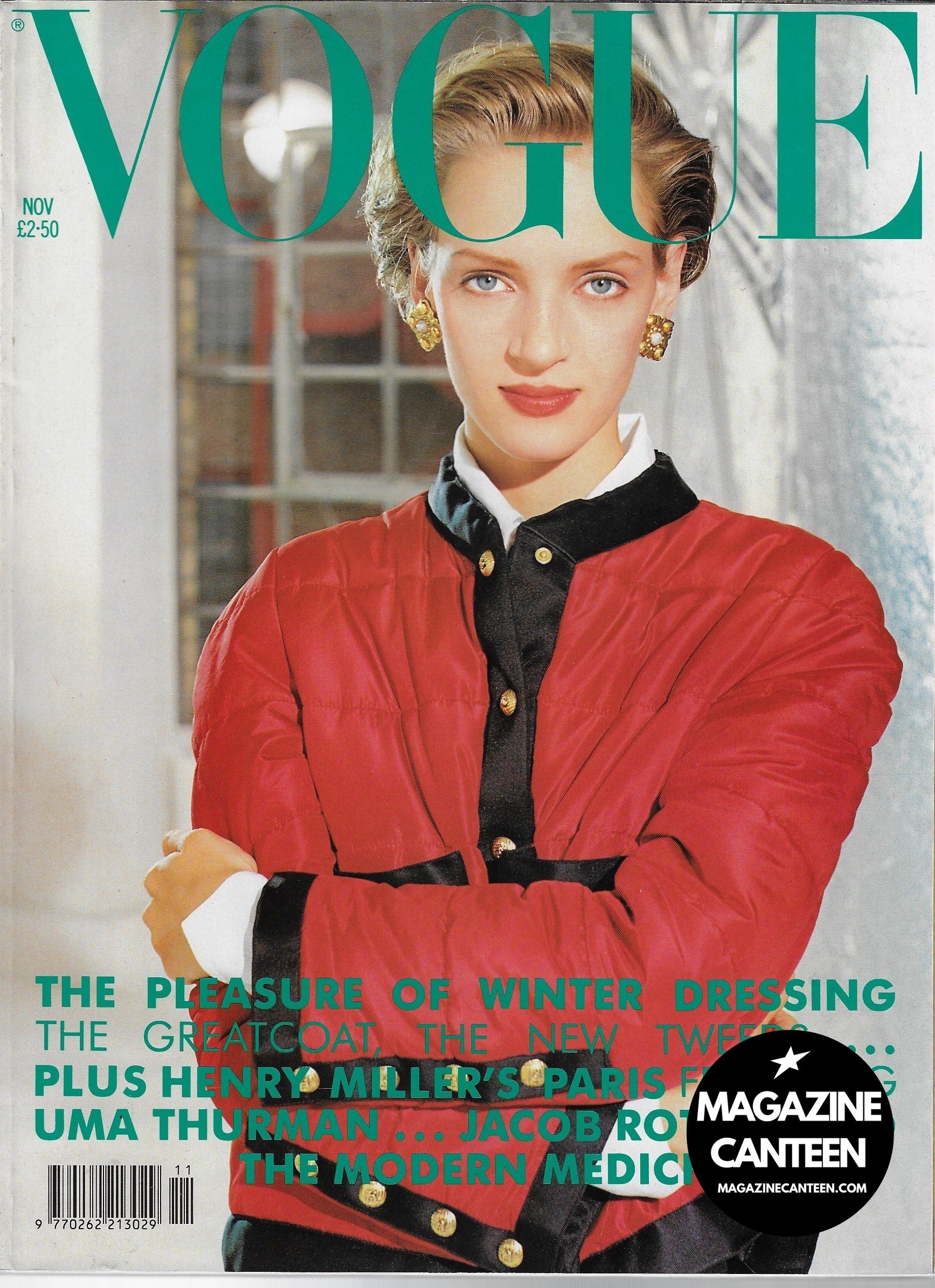 Vogue Magazine November 1990 - UMA THIURMAN 