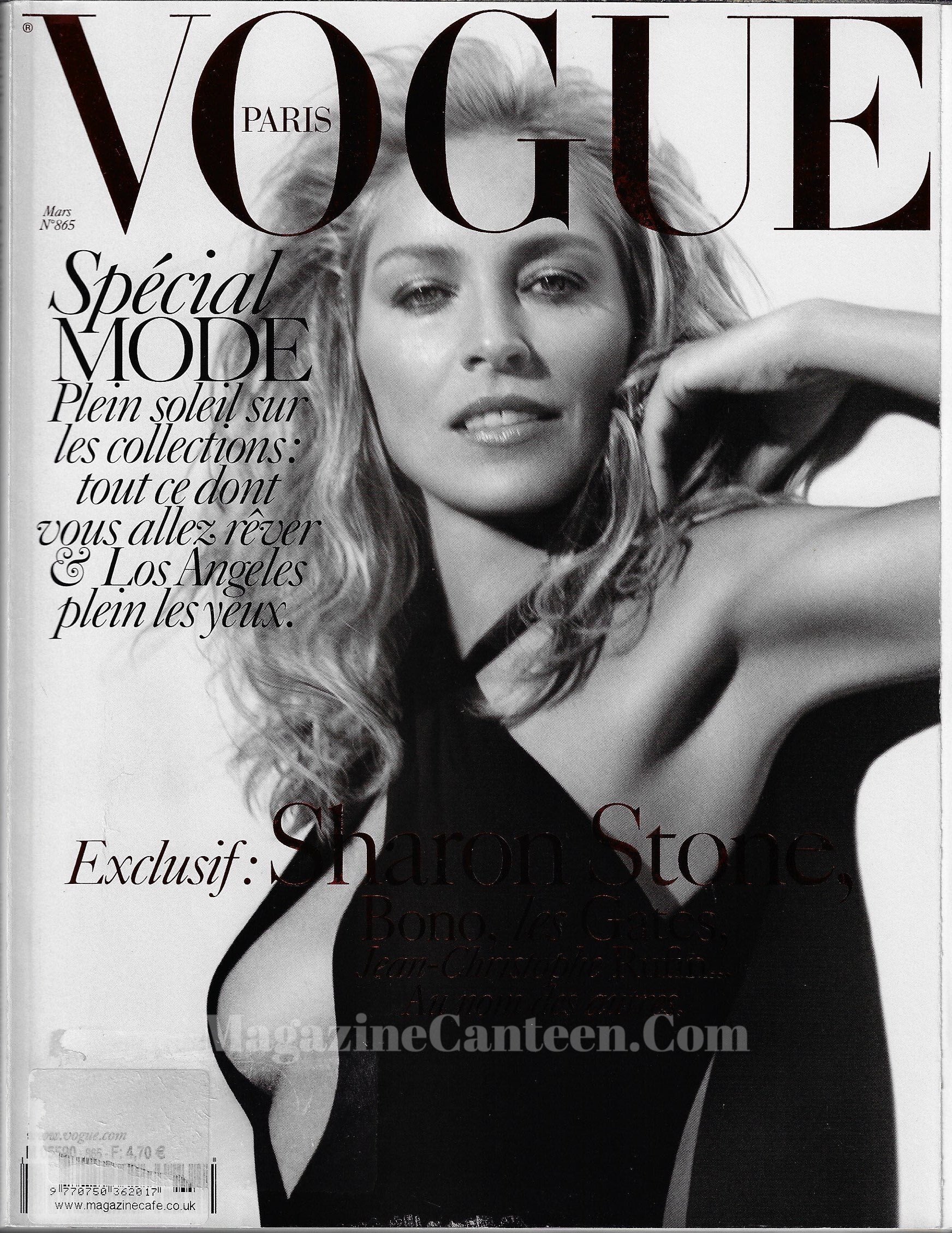 Vogue Paris Magazine 2006 - Sharon Stone