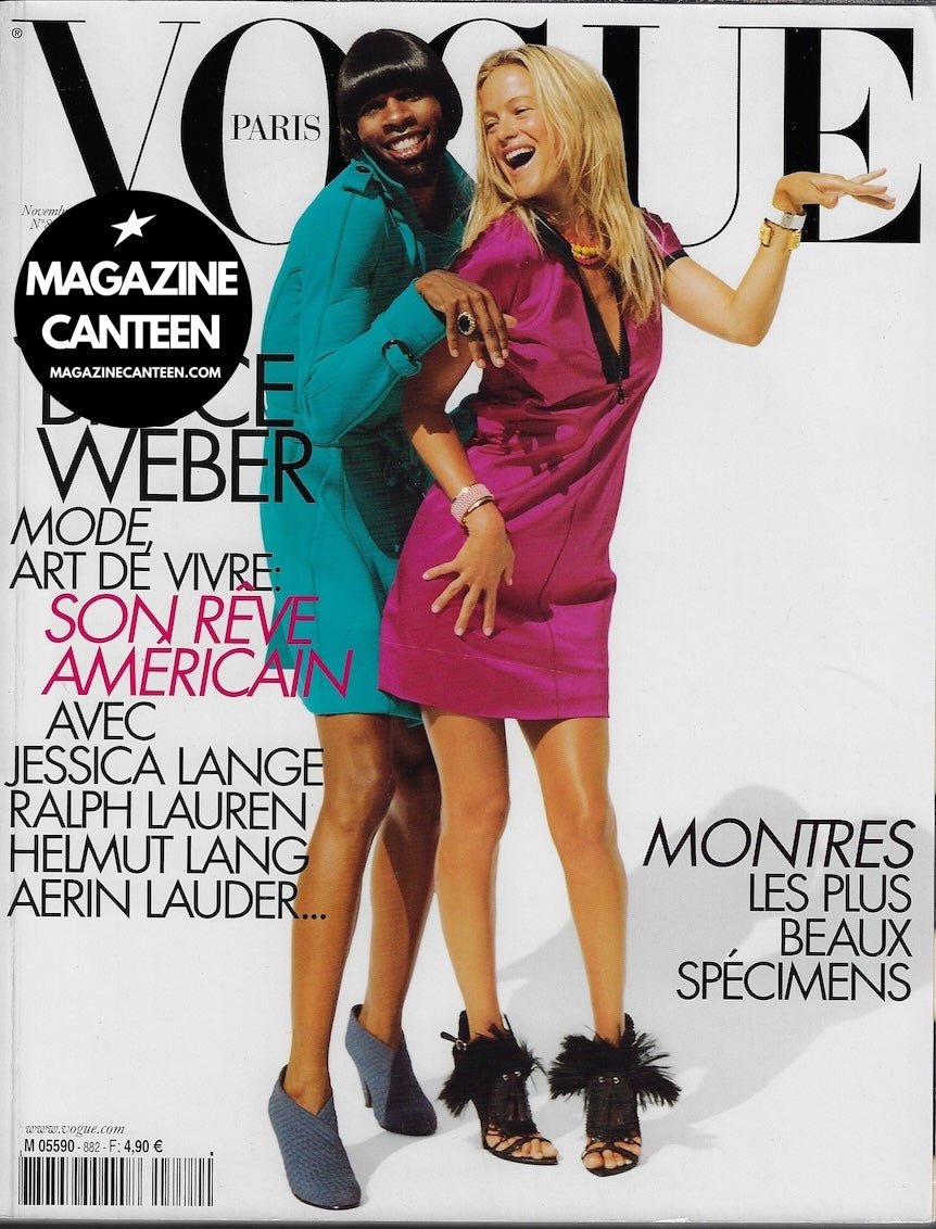 Vogue Paris Magazine 2007 - BRUCE WEBER Carolyn Murphy HELMUT LANG