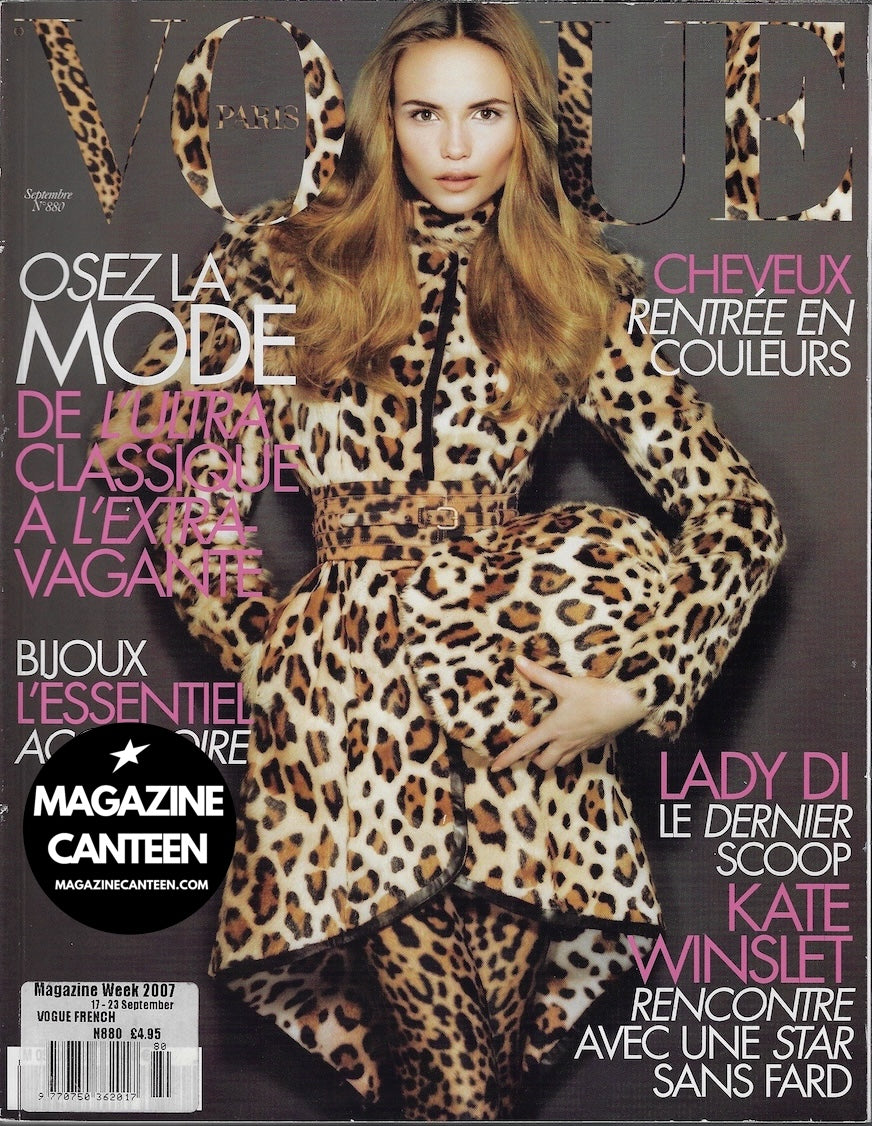 Vogue Paris Magazine 2007 - Natasha Poly DARIA WERBOWY Lara Stone