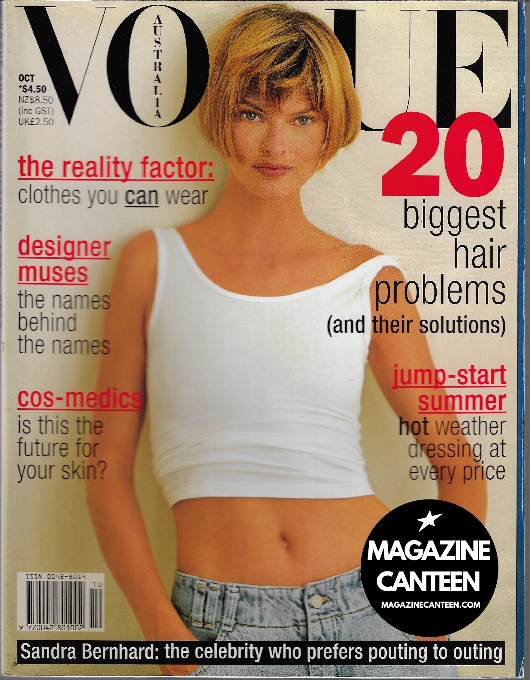 Vogue Australia Magazine - Linda Evangelista 1993