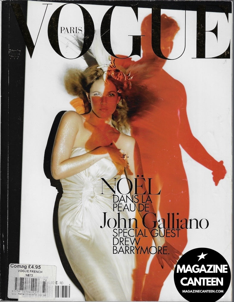 Vogue Paris Magazine 2006 - DREW BARRYMORE Sasha Pivovarova