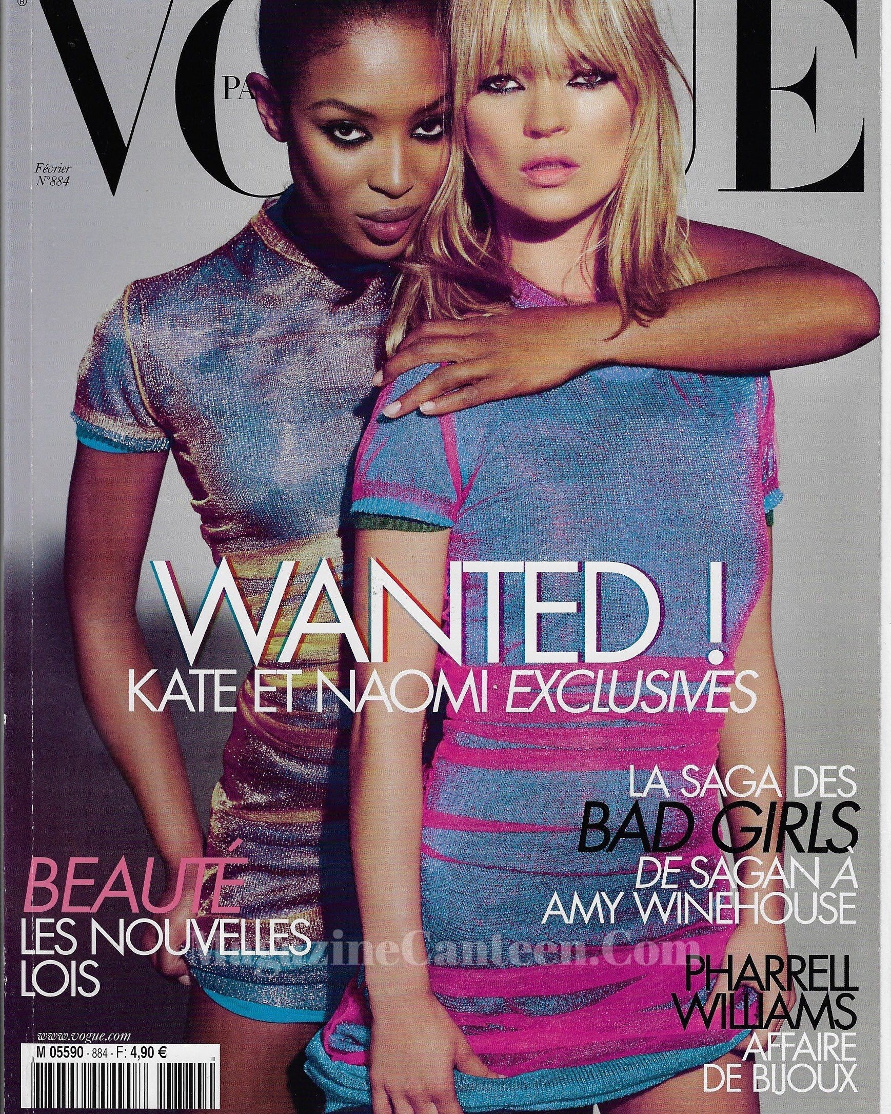 Vogue Paris Magazine 2008 - Kate Moss & Naomi Campbell