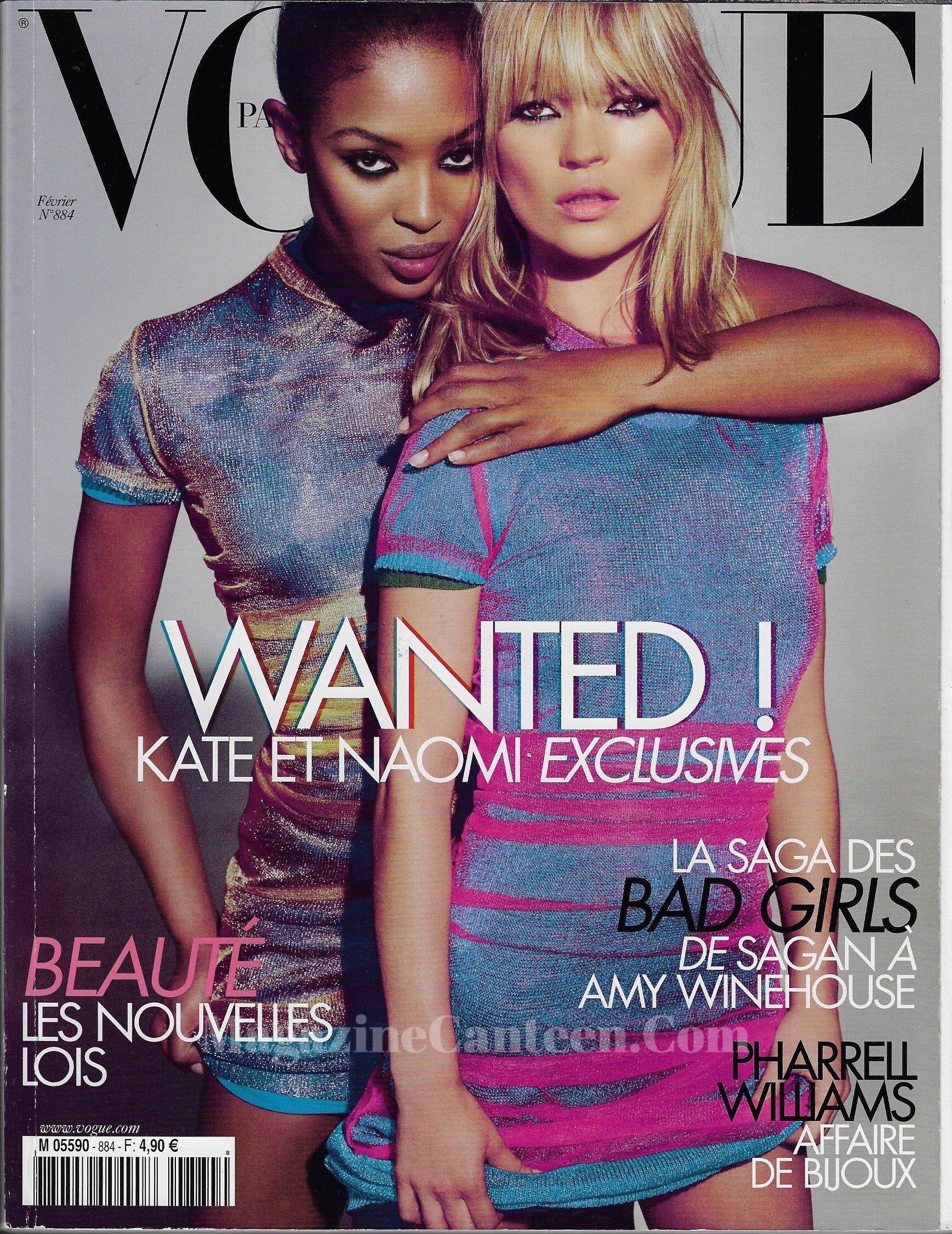 Vogue Paris Magazine 2008 - Kate Moss & Naomi Campbell