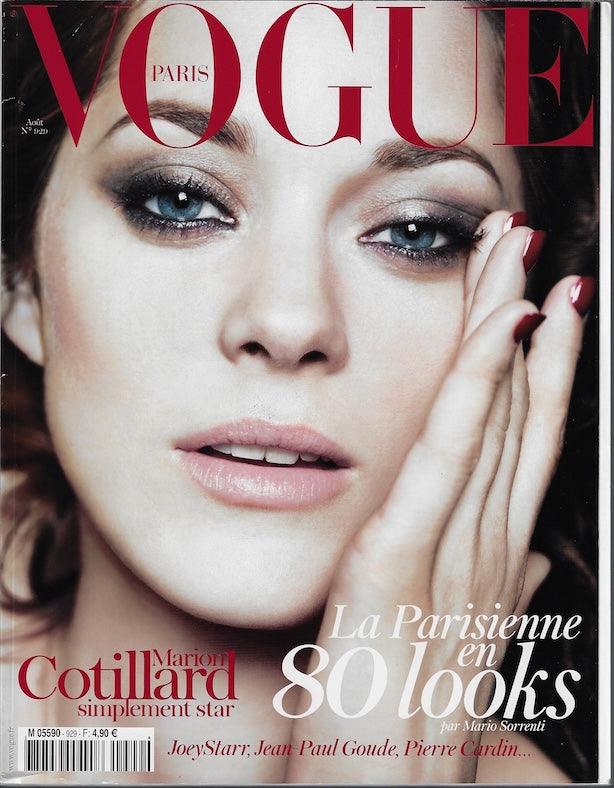Vogue Paris Magazine 2012 Marion Cotillard