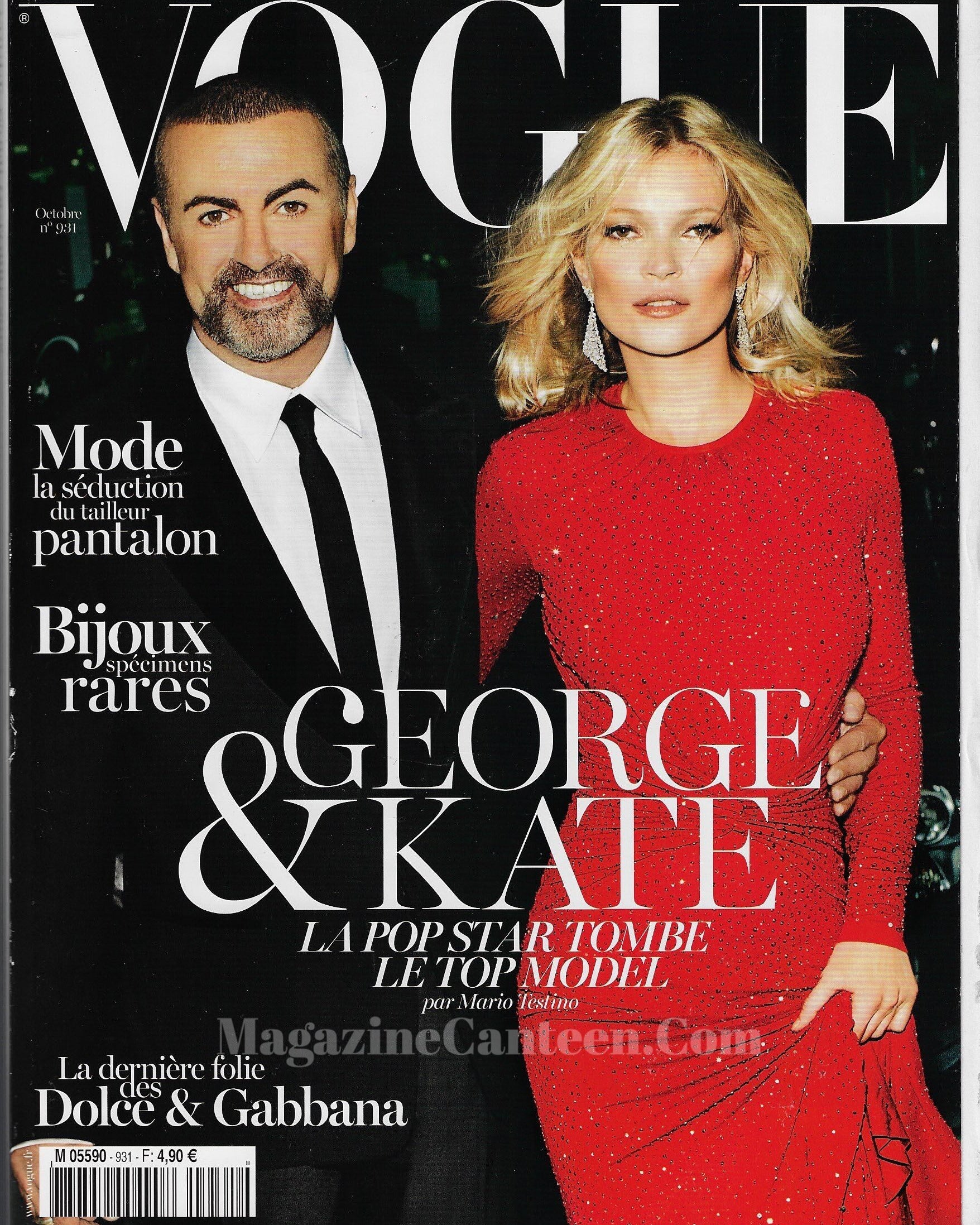 Vogue Paris Magazine 2012 - Kate Moss & George Michael