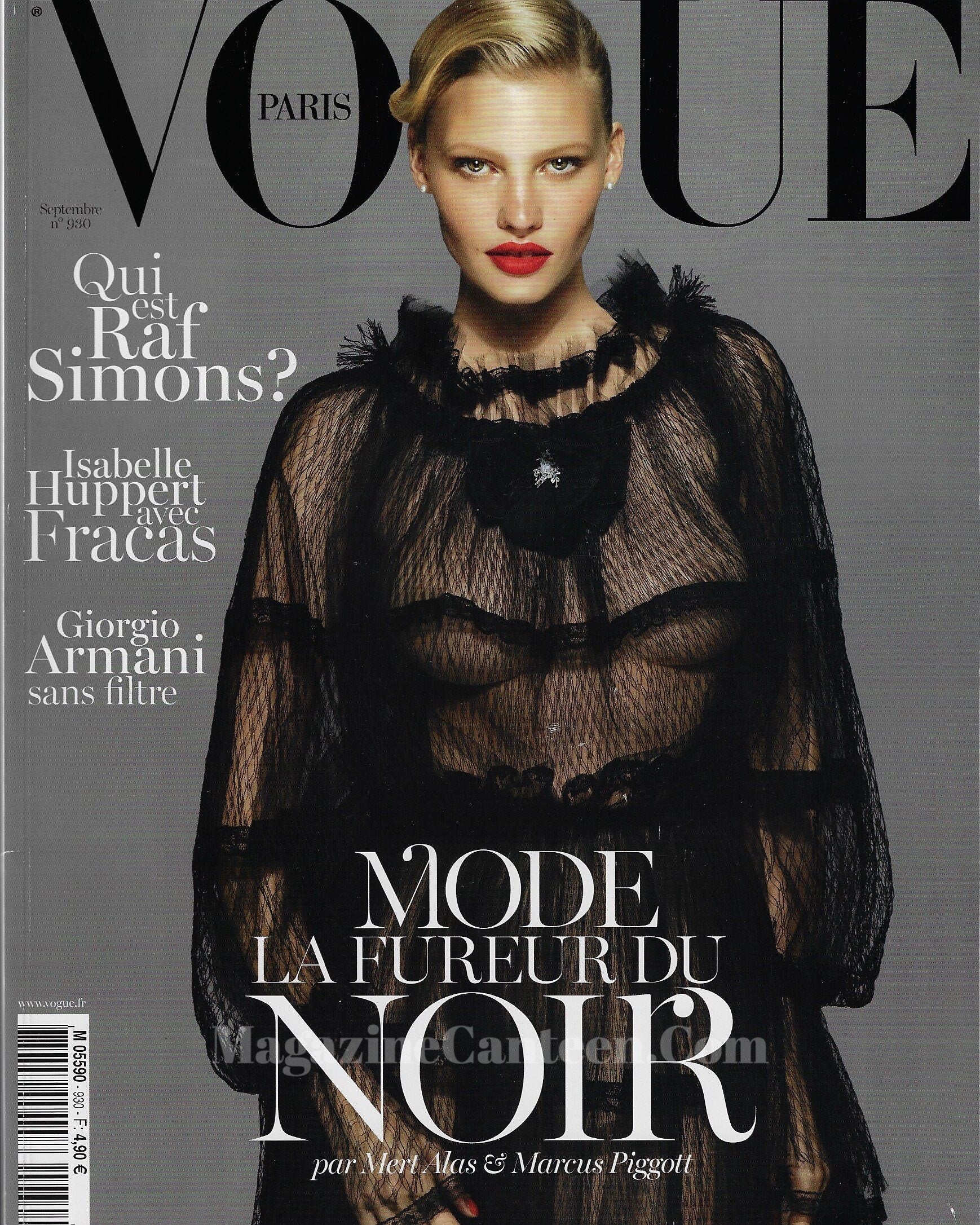 Vogue Paris Magazine 2012 - Lara Stone