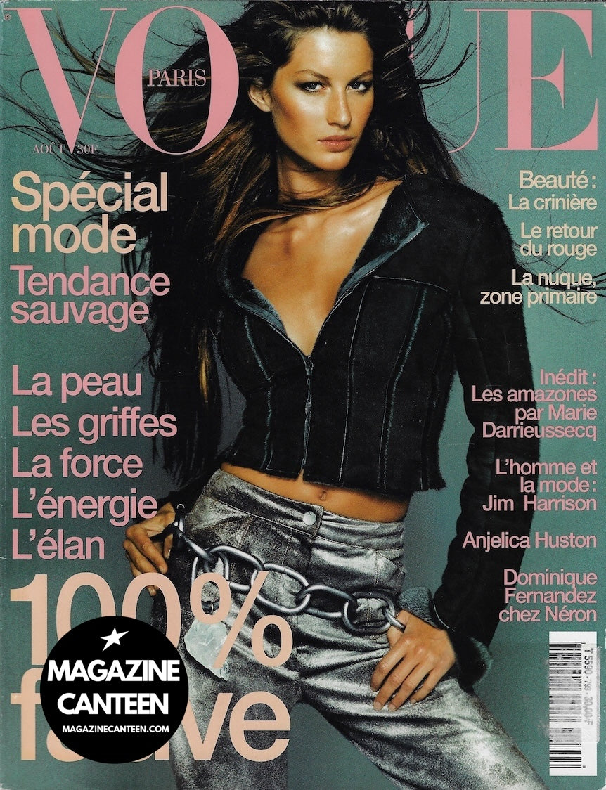 Vogue Paris Magazine 1999 - Gisele Bundchen ERIN O'CONNOR Carolyn Murphy
