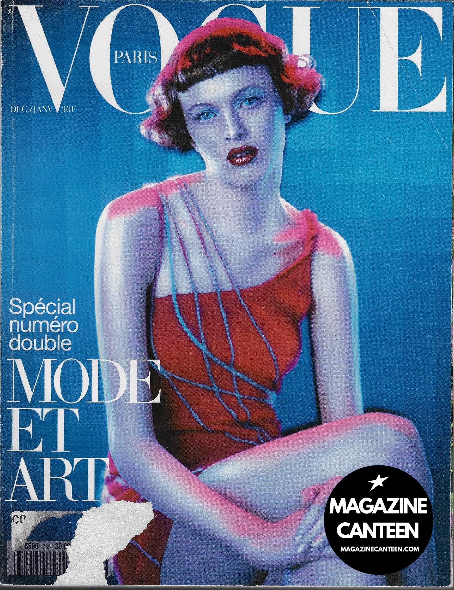 Vogue Paris Magazine 1997 - Karen Elson ALEK WEK Stella Tennant
