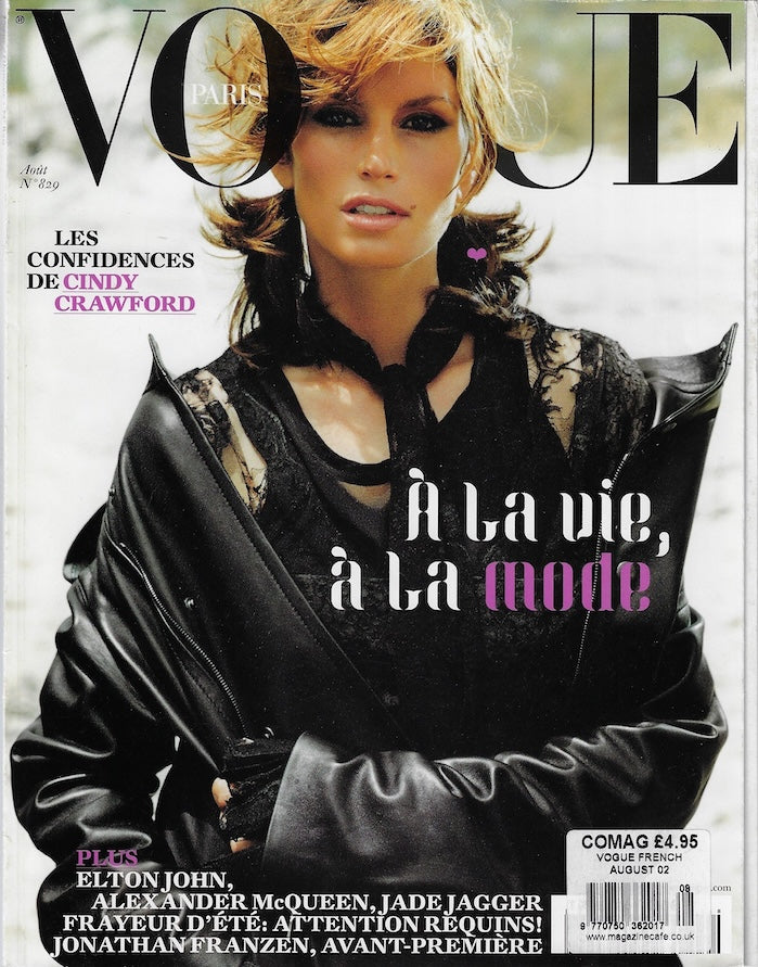 Vogue Paris Magazine 2002 - CINDY CRAWFORD Natalia Vodianova KAROLINA JURKOVA