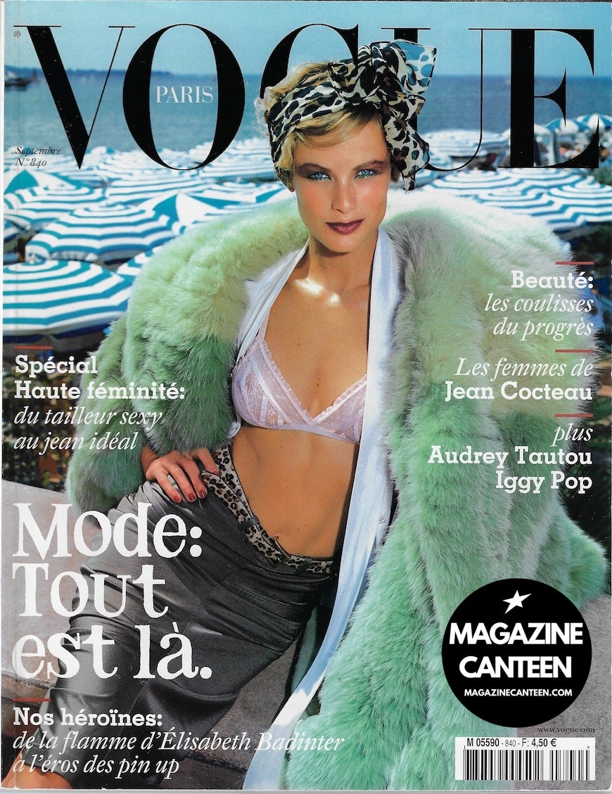 Vogue Paris Magazine 2003 - Carolyn Murphy MISSY RAYDER Elise Crombez