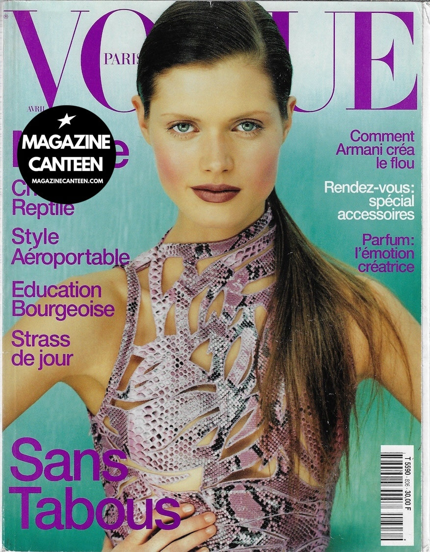 Vogue Paris Magazine 2000 - MALGOSIA BELA Frankie Rayder KRISTIN SCOTT THOMAS