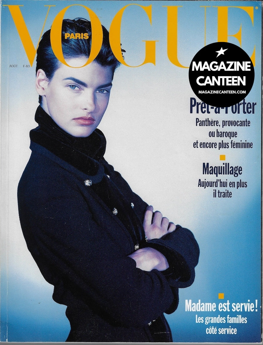 Vogue Paris Magazine 1989 - Linda Evangelista PETER LINDBERGH Steven Meisel