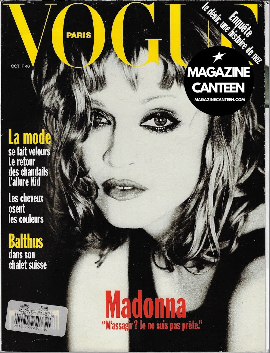 Vogue Paris Magazine 1993 - MADONNA Nadja Auermann SHALOM HARLOW